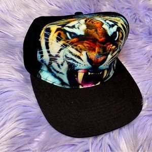 Graphic Vibrant Tiger SnapBack Sun Hat Cap
